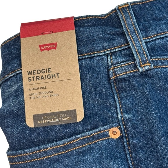 Levi's Classic Wedgie Blue Denim Jeans NWT 20W - Picture 5 of 6
